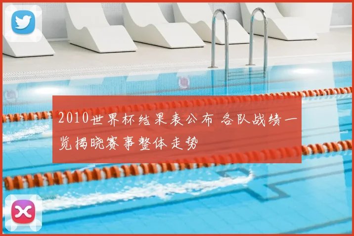 2010世界杯结果表公布 各队战绩一览揭晓赛事整体走势